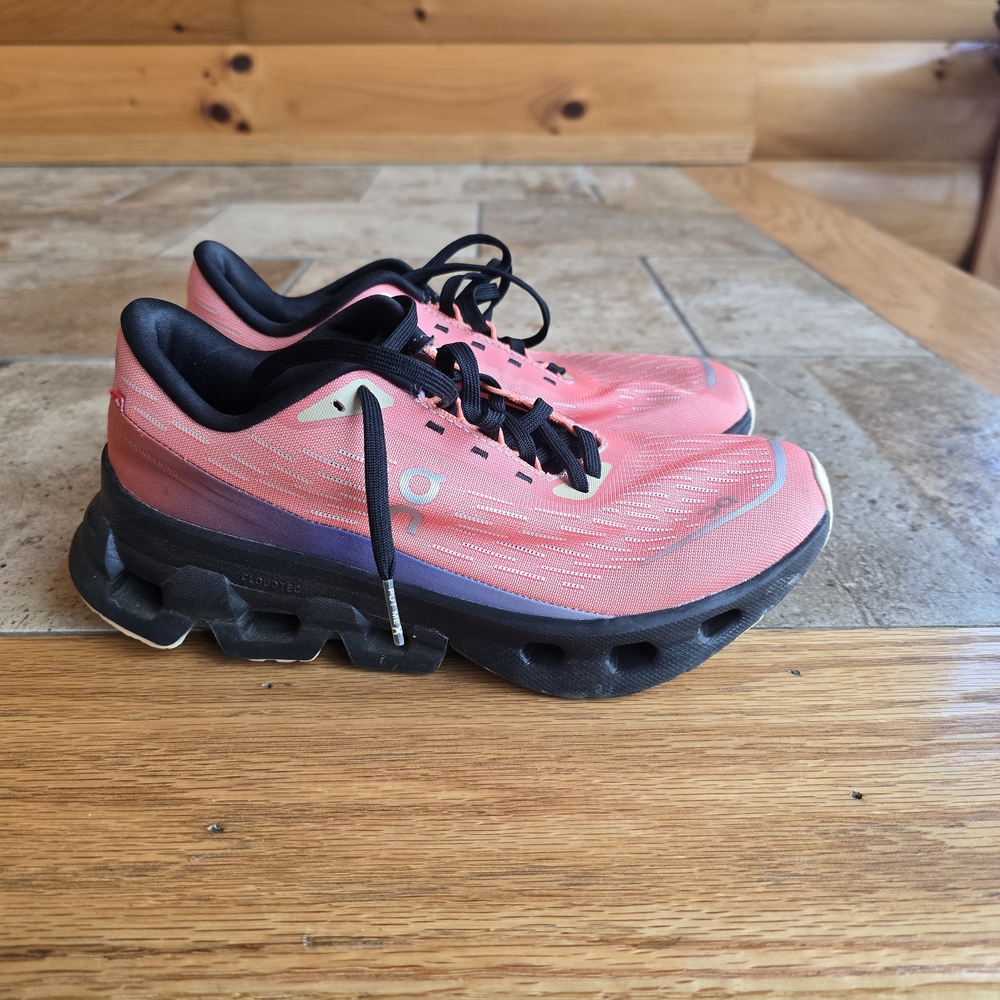 On Running Women's Sneakers in Pink and Black